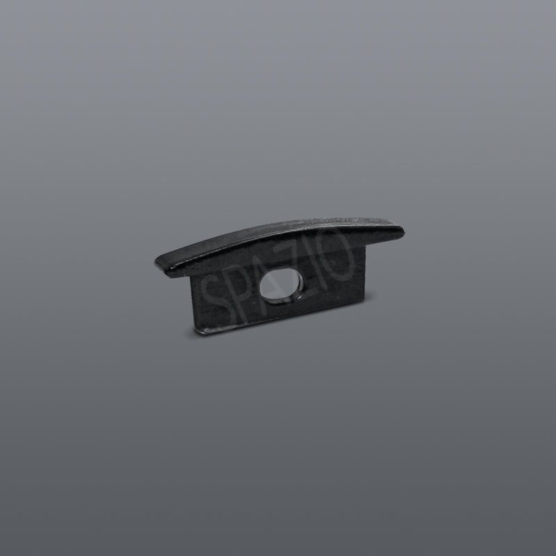 Spazio Slim Profile Recessed - Black - End Caps – main view