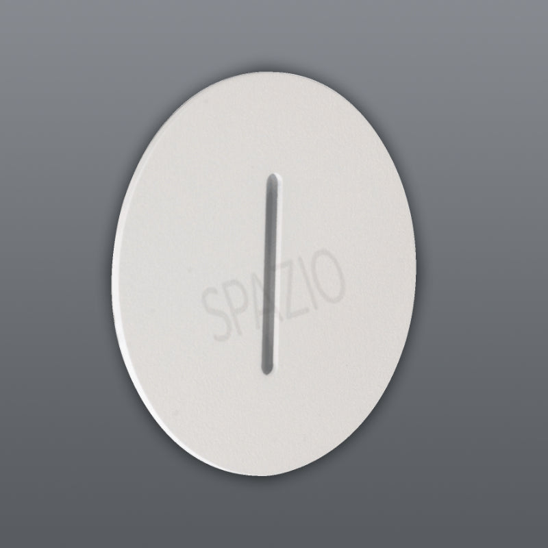 Spazio Slit LED - Round White Wall Light – main view