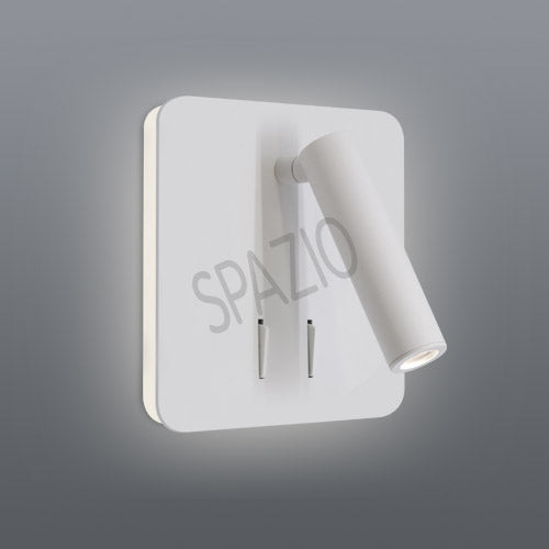 Spazio Spin Square Wall Light – view 2