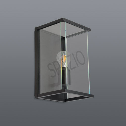 Spazio Tetris Black Outdoor Ceiling Light – main view
