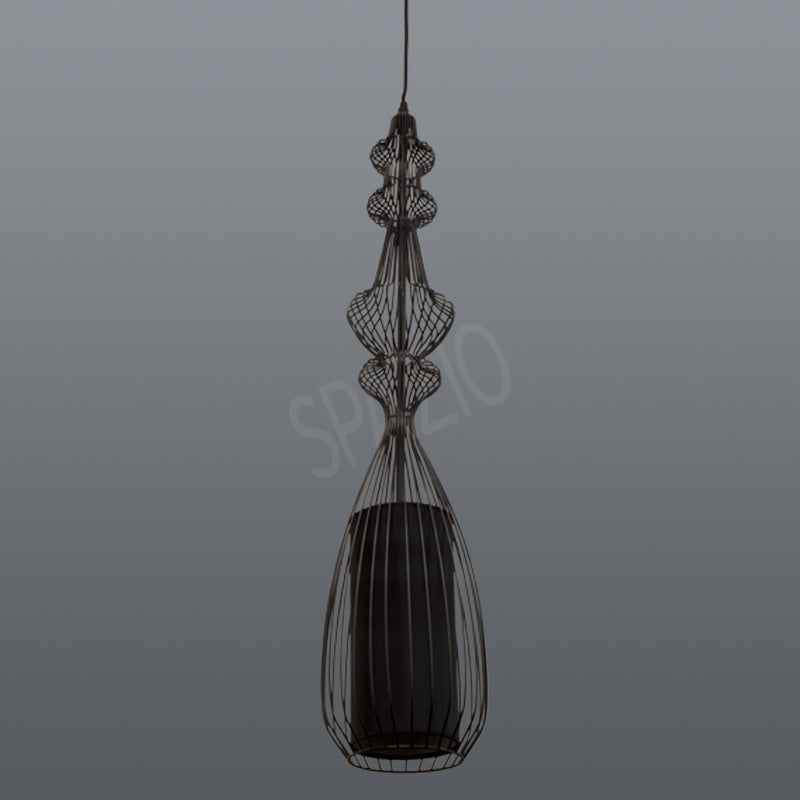 Spazio Tokyo 3 Black Pendant Light – main view