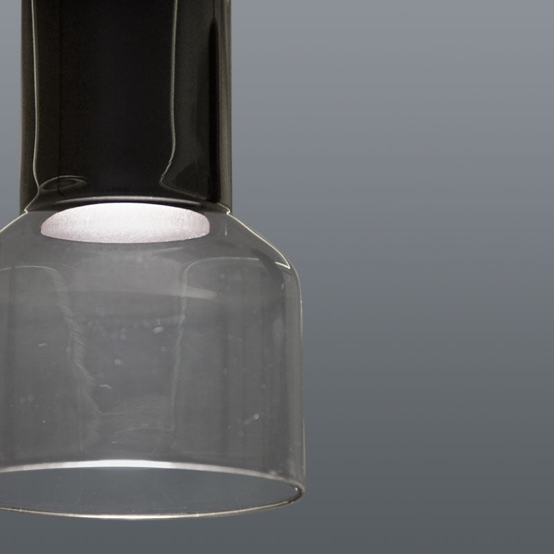 Spazio Torch Sand Black/ Smoke Pendant Light – view 2